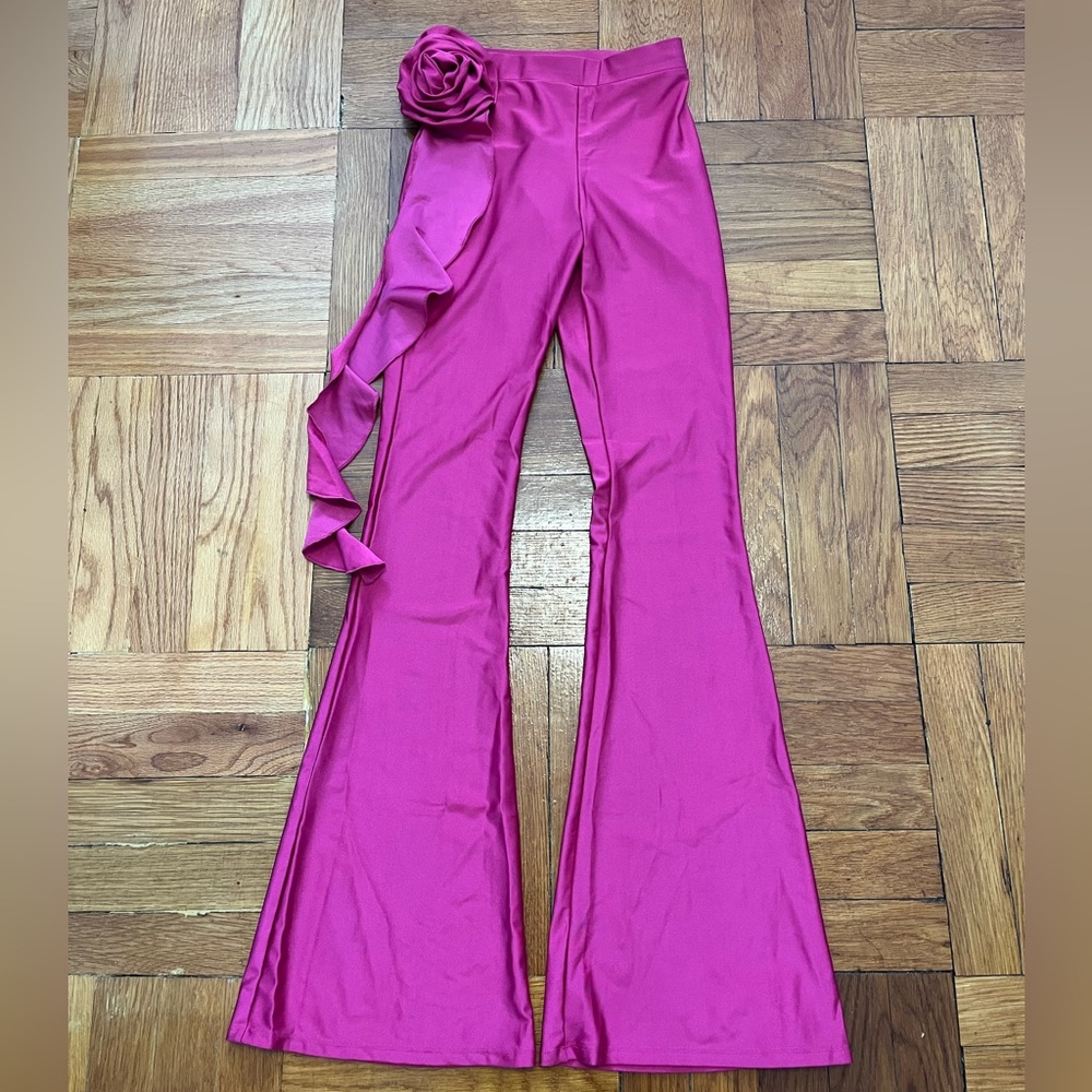 Pink Flared Forever 21 Pants